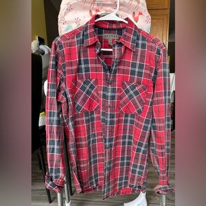 Plaid Womens Small Button Up